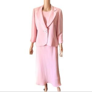Jessica Howard Pink  Blazer & Dress 2-pc Set Sz 12